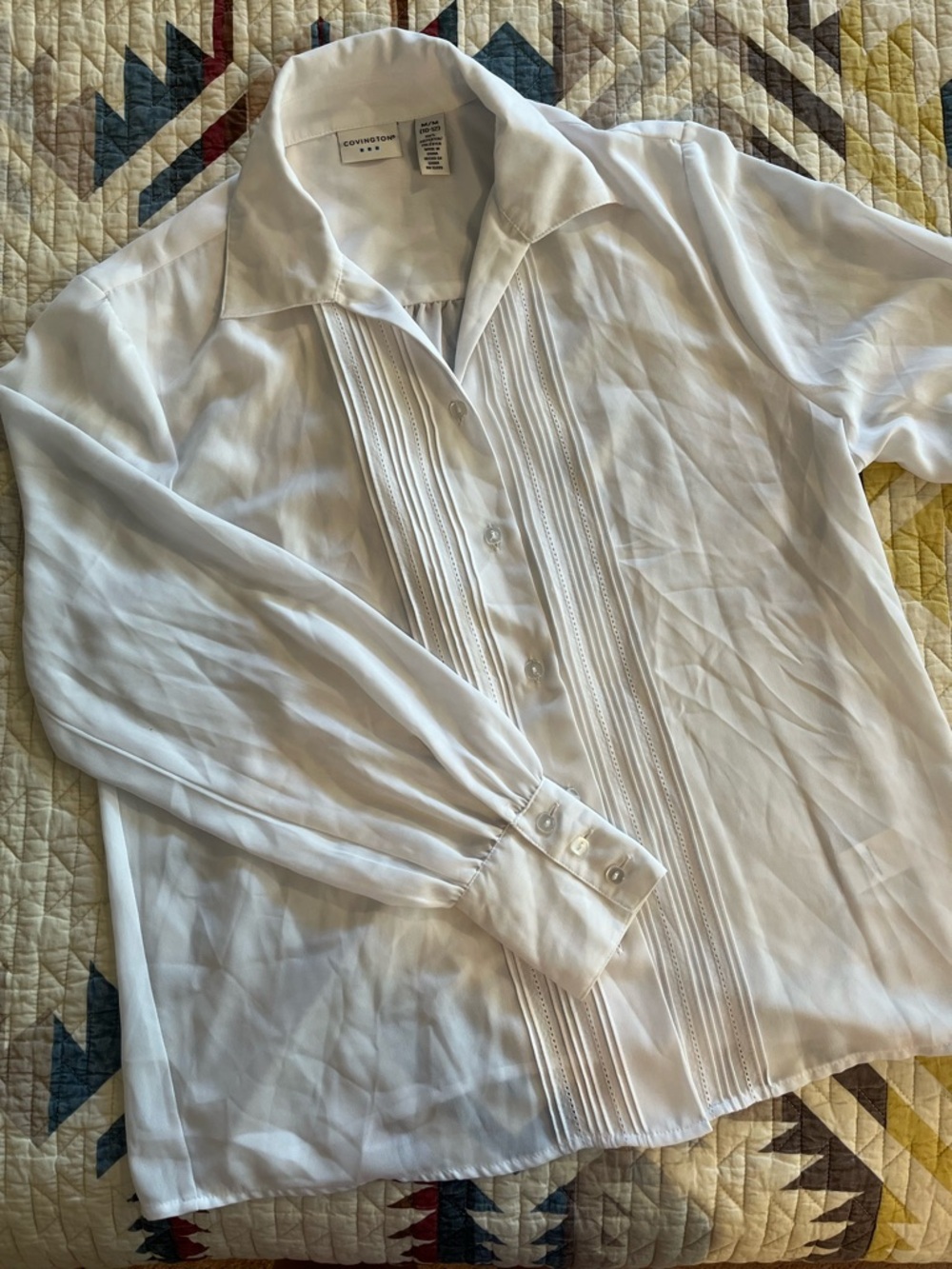 White Covington Blouse
